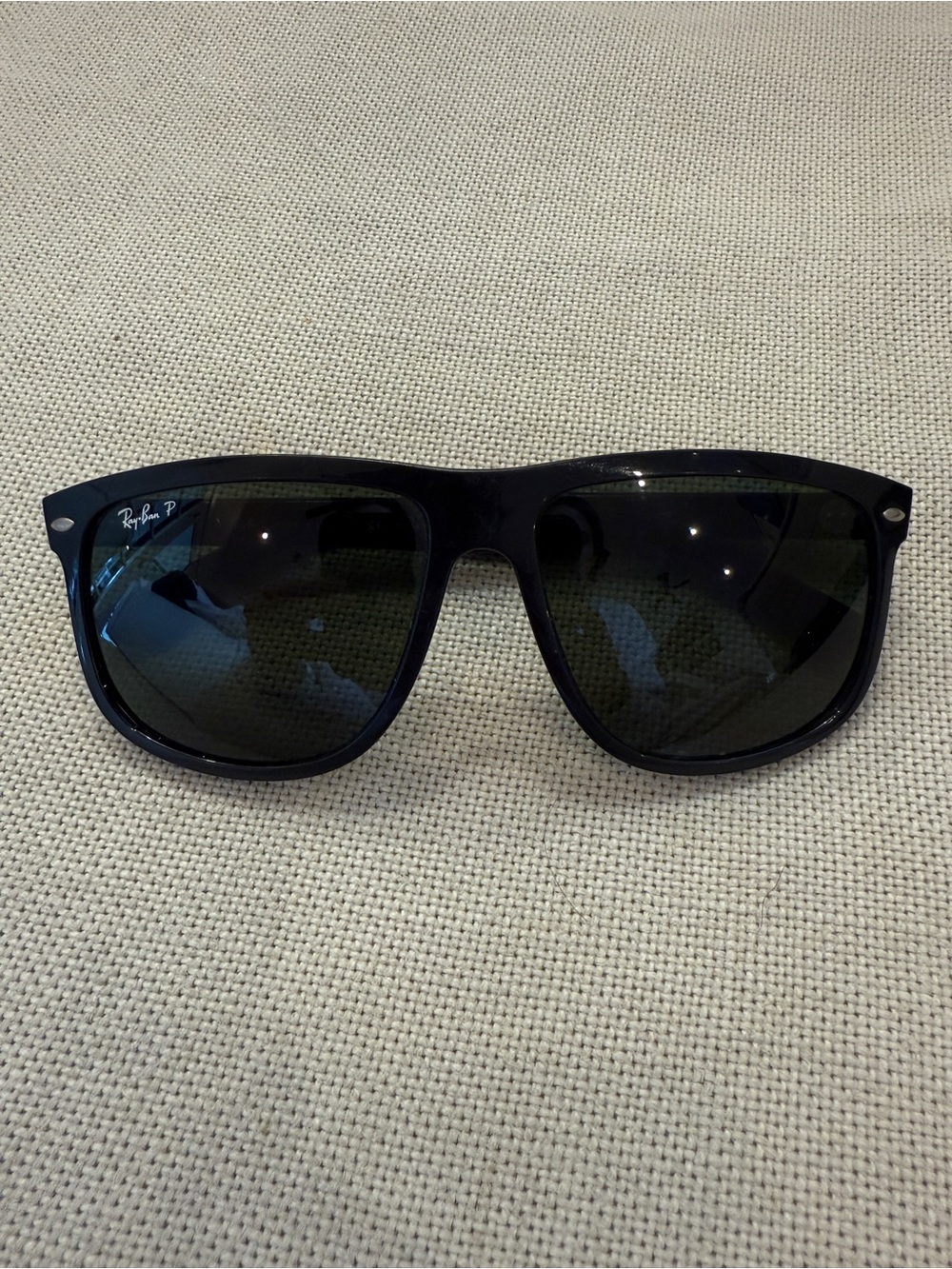 Polarized Ray-Ban Black Frame Sunglasses with Black Lenses
